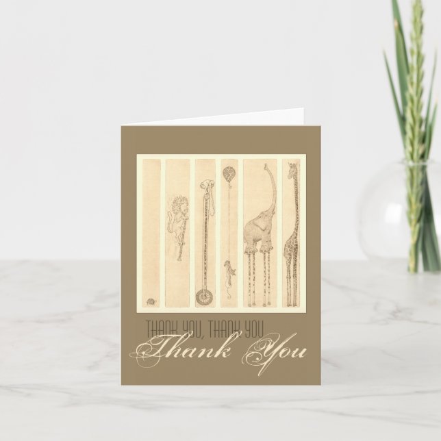 Tarjeta De Agradecimiento Graffe "Sigue al líder" Gracias (Anverso)