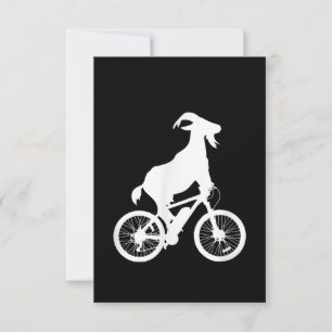 Tarjeta De Agradecimiento Gráfica divertida de cabra para motociclista