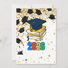 Tarjeta De Agradecimiento Gráfico de Graduación de Senior 2026 - Educativo