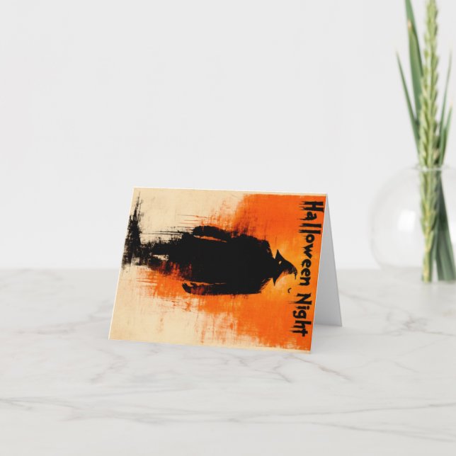 Tarjeta De Agradecimiento Gráfico de Halloween - Vibes Posters de los años 6 (Anverso)