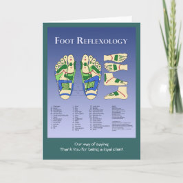 Tarjeta De Agradecimiento Gráfico de reflexología