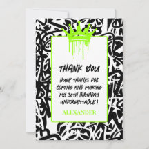 Grafiti de moda Urbano Crown Green Black