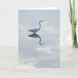 Tarjeta De Agradecimiento Gran Egret notecard