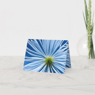 Tarjeta De Agradecimiento gran flor blanca con cielo azul