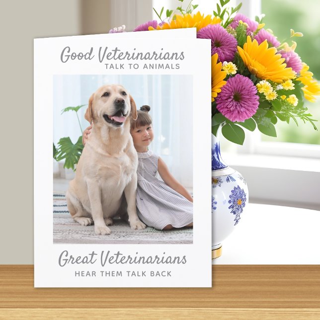 Tarjeta De Agradecimiento Gran foto de un Mascota veterinario personalizado (Subido por el creador)