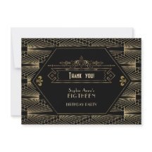 Gran Gatsby Art Deco 18 cumpleaños de los años 20