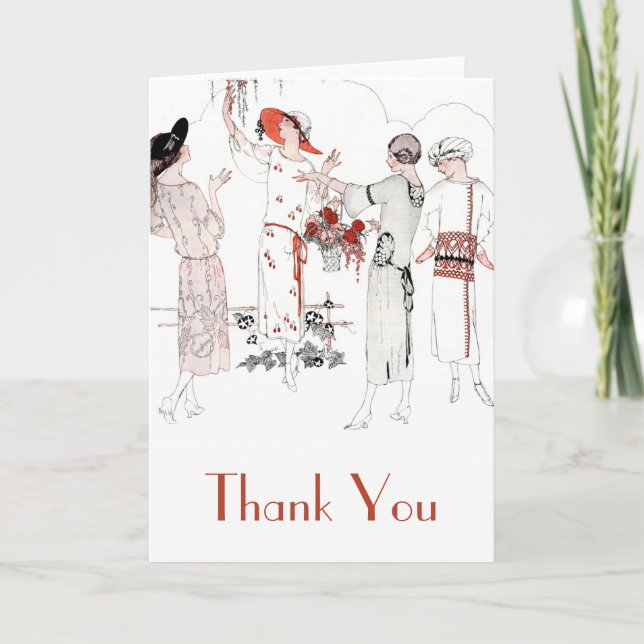 Tarjeta De Agradecimiento Gran Gatsby inspirado le agradece cardar (Anverso)