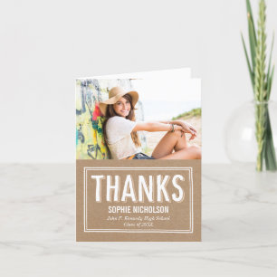 Tarjeta De Agradecimiento Gran Graduación de Noticias Gracias Cartas