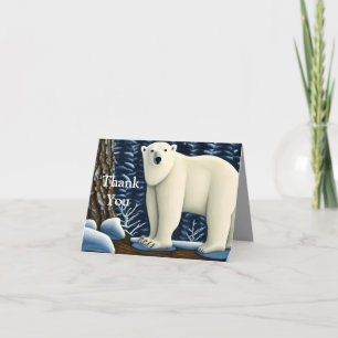 Tarjeta De Agradecimiento Gran Oso Blanco Del Norte
