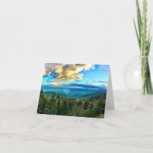 Grandes montañas humeantes Clingmans Dome Notecard
