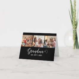 Tarjeta De Agradecimiento Grandma Established Script Gift 3 Photo