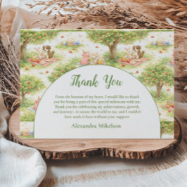 Tarjeta De Agradecimiento Granja de Animales Caprichosos Barnyard Cumpleaños