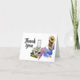 Tarjeta De Agradecimiento Granja de primavera de verano chica floral agrícol