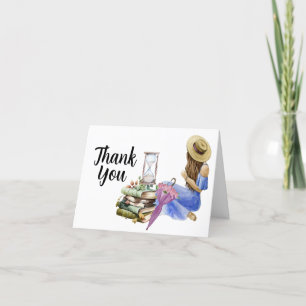 Tarjeta De Agradecimiento Granja de primavera de verano chica floral agrícol