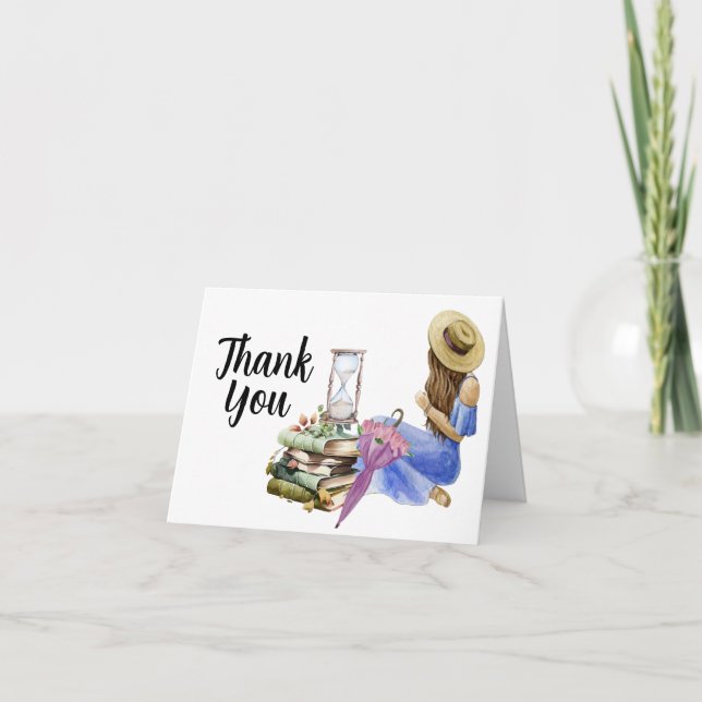 Tarjeta De Agradecimiento Granja de primavera de verano chica floral agrícol (Anverso)