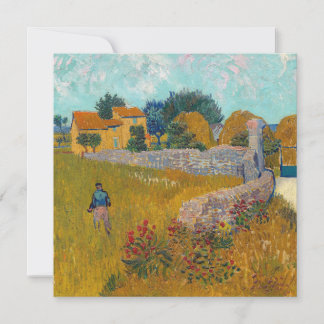 Tarjeta De Agradecimiento Granja en Provenza Vincent van Gogh 1888 Francia