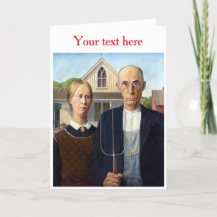 Tarjeta De Agradecimiento Grant Wood