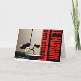 Tarjeta De Agradecimiento Grappige close up van 'Mission Impossible' Fubby