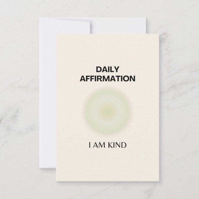 Tarjeta De Agradecimiento Gratitud Daily Affirmation Positive Spiritual (Anverso)