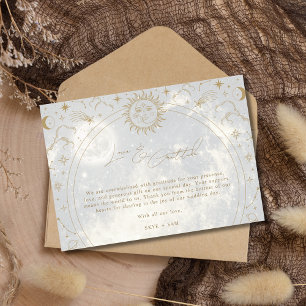 Tarjeta De Agradecimiento Gratitud de amor celeste Boda de fotos gracias