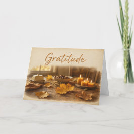 Tarjeta De Agradecimiento Gratitud • Edición de Otoño Rústico