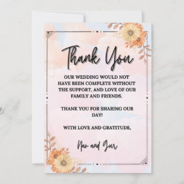 Tarjeta De Agradecimiento Gratitud en cada mirada