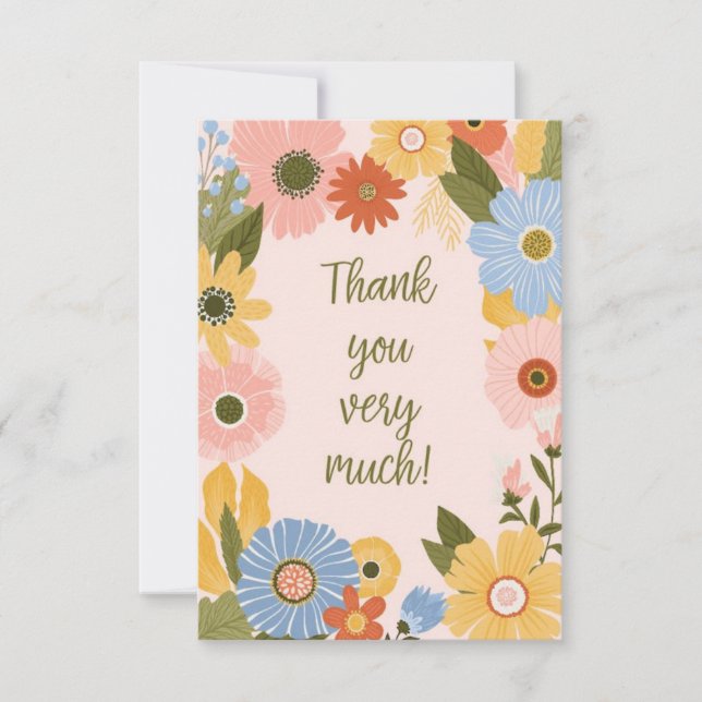 Tarjeta De Agradecimiento Gratitud en todas las palabras: Un sincero agradec (Anverso)