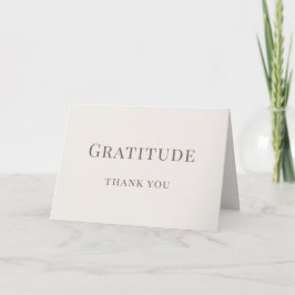 Tarjeta De Agradecimiento Gratitude - Minimalist 