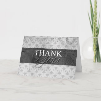 Tarjeta De Agradecimiento Gray Gracias Cards