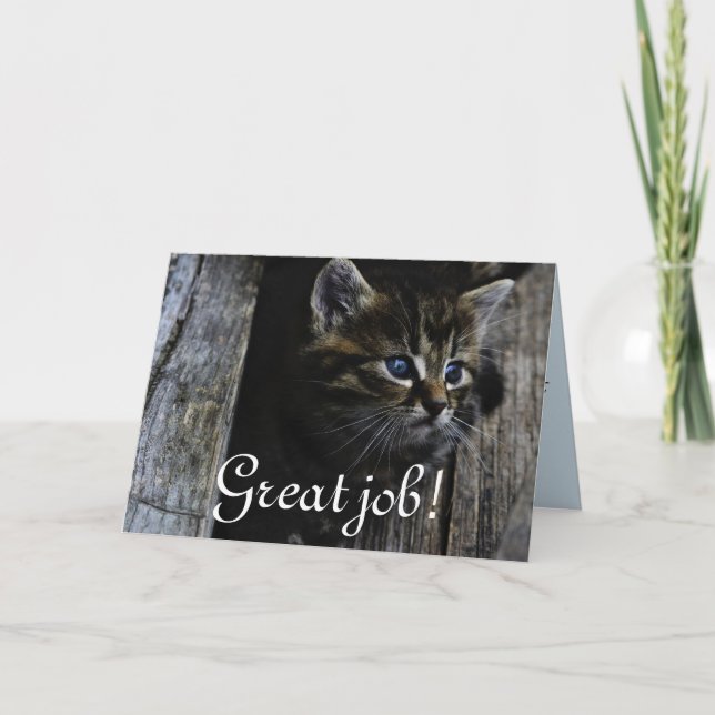 Tarjeta De Agradecimiento Great Job Personalize Destiny Destiny'S (Anverso)