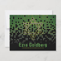 Green Black Video Game Gamer Bar Mitzvah Gracias