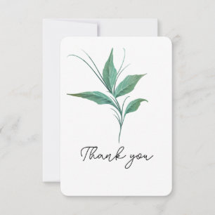 Tarjeta De Agradecimiento Green Stem Gracias