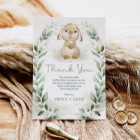 Greenery Bunny Rabbit Neutral Baby Shower