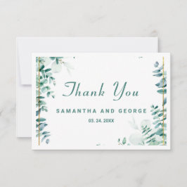 Tarjeta De Agradecimiento Greenery Eucalyptus Frameborder