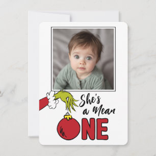 Tarjeta De Agradecimiento Grinch Ella es una Mala Cumpleaños 1