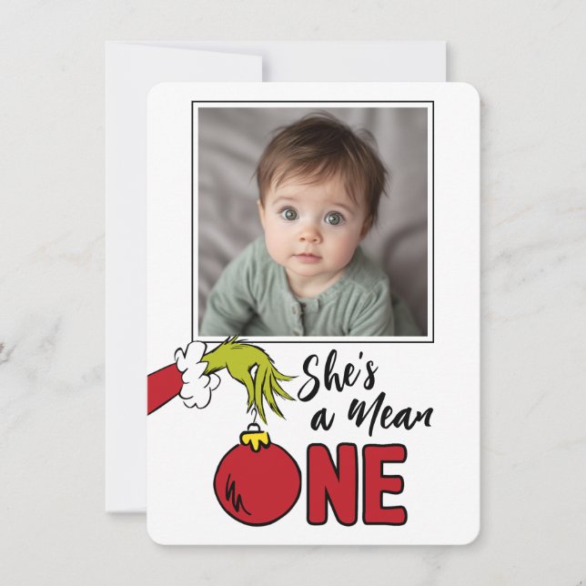 Tarjeta De Agradecimiento Grinch es un buen cumpleaños (Anverso)