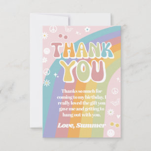 Tarjeta De Agradecimiento Groovy Birthday 500   Groovy Gracias