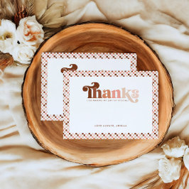 Tarjeta De Agradecimiento Groovy Dos Chicas de Guay al segundo cumpleaños