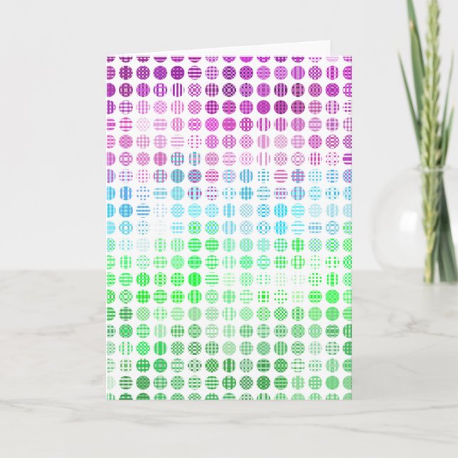 Tarjeta De Agradecimiento Groovy Eclectic Boho Resumen Bandera del Orgullo T (Anverso)