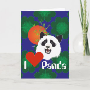Tarjeta De Agradecimiento Grossr Panda (Ailuropoda melanoleuca) mit Spruch