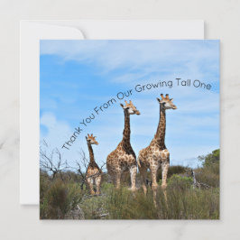 Tarjeta De Agradecimiento Growing Tall Thank You Message