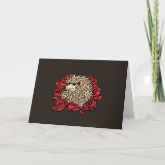 Tarjeta De Agradecimiento Grumpy Hedgehog Love Card