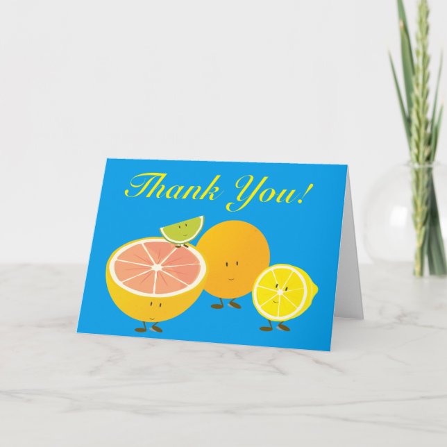Tarjeta De Agradecimiento Grupo Citrus gracias (Anverso)