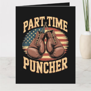 Tarjeta De Agradecimiento Guantes de Boxeo Part Time Puncher