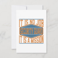 Guardia de seguridad - no es ningún trabajo, él es
