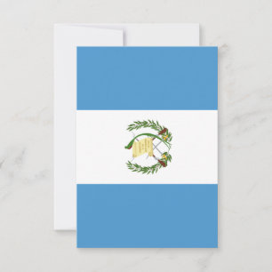 Tarjeta De Agradecimiento Guatemala flag 
