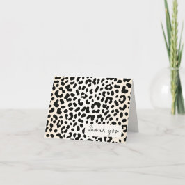 Tarjeta De Agradecimiento Guepardo Leopardo Salvaje 