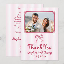 Tarjeta De Agradecimiento Guijarros dibujados a mano, singulares bodas fotog