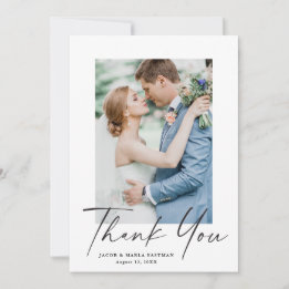 Tarjeta De Agradecimiento Guión Boda Moderna