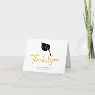 Tarjeta De Agradecimiento Guión de graduación de la foto 2025